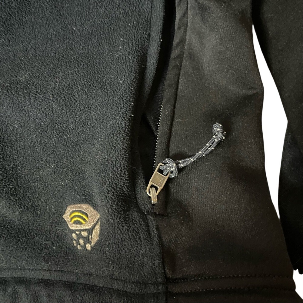 Mountain Hardwear Womens Black Gore Windstopper Fleece Full Zip Jacket Size 10 - Picture 5 of 10